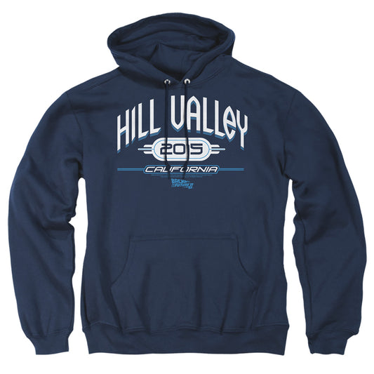 Back To The Future Ii Hill Valley 2015 Mens Hoodie Navy