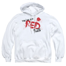 Load image into Gallery viewer, Shaun Of The Dead Red On You Mens Hoodie White