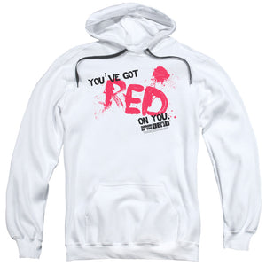 Shaun Of The Dead Red On You Mens Hoodie White