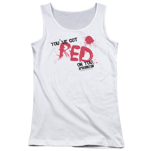 Shaun Of The Dead Red On You Womens Tank Top Shirt White