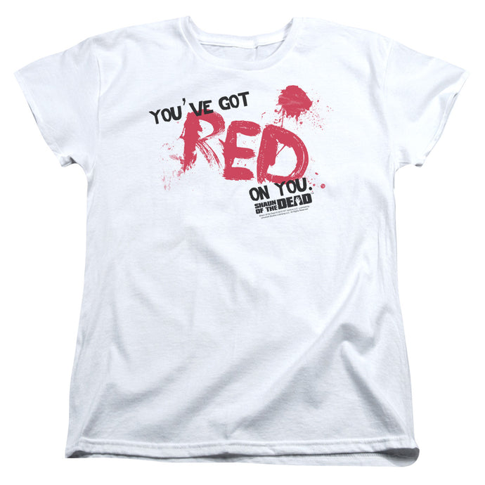 Shaun Of The Dead Red On You Womens T Shirt White