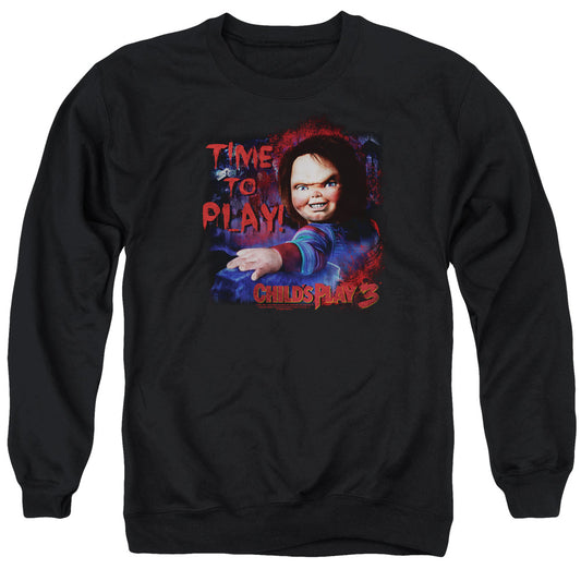 Childs Play 3 Time To Play Mens Crewneck Sweatshirt Black