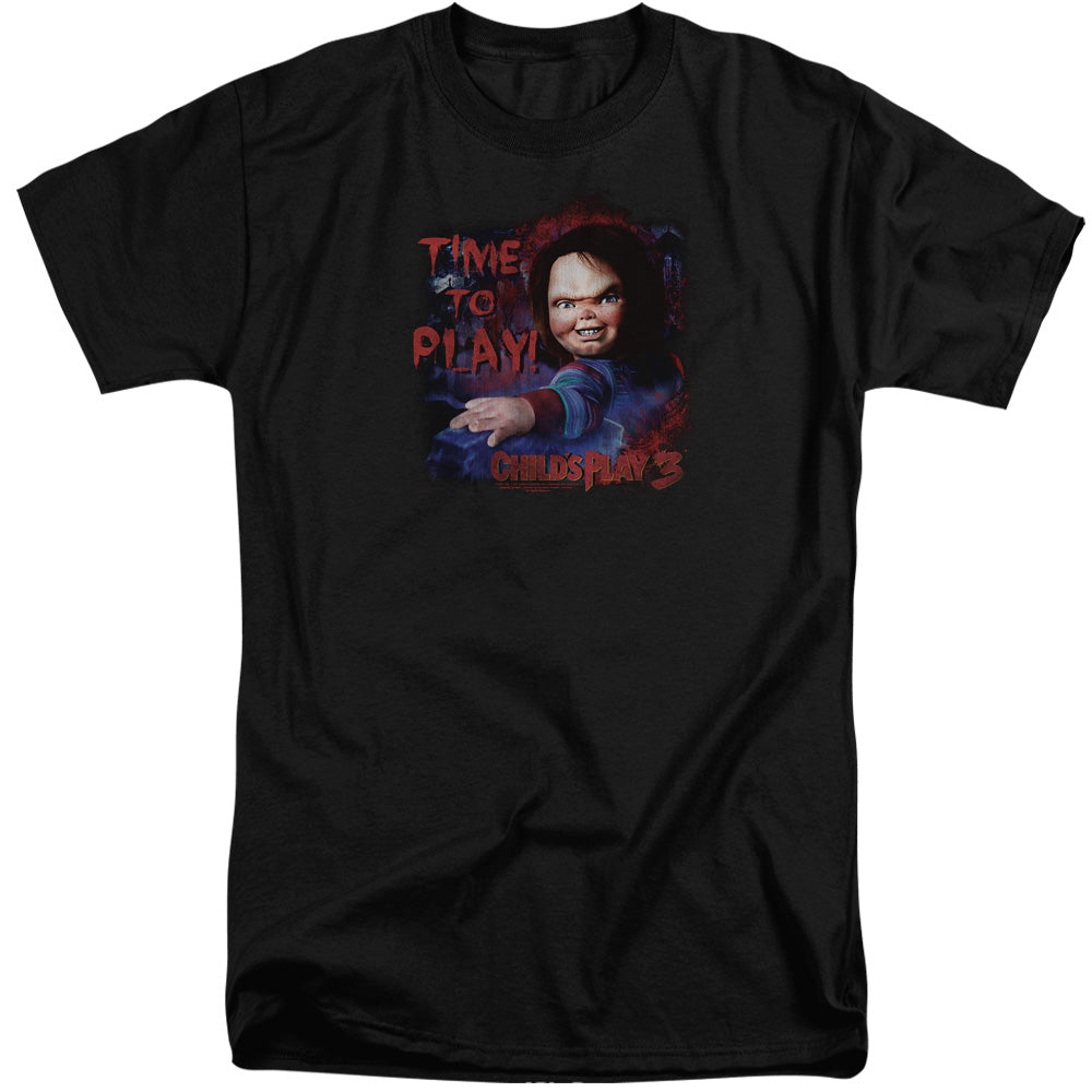 Childs Play 3 Time To Play Mens Tall T Shirt Black Black