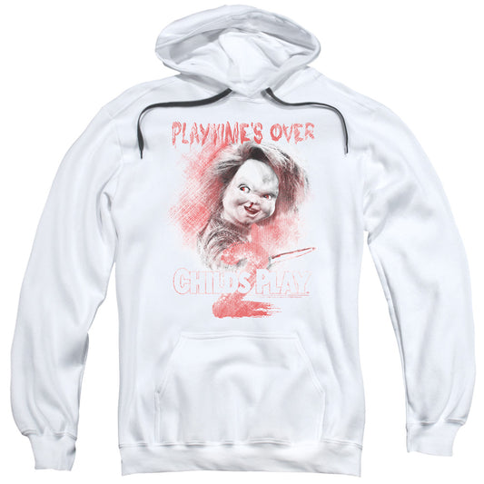 Childs Play 2 Playtimes Over Mens Hoodie White