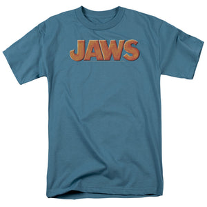 Jaws Logo Mens T Shirt Slate