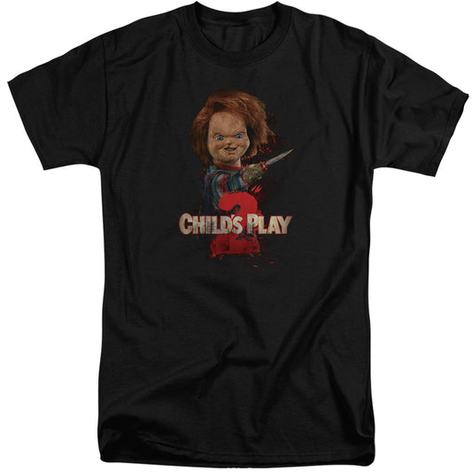 Childs Play 2 Heres Chucky Mens Tall T Shirt Black Black