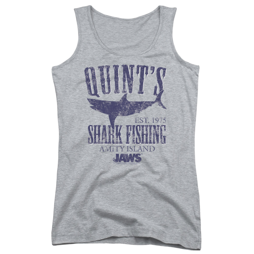 Jaws Quints Womens Tank Top Shirt Athletic Heather