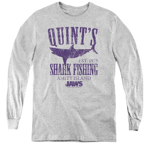 Jaws Quints Long Sleeve Kids Youth T Shirt Athletic Heather