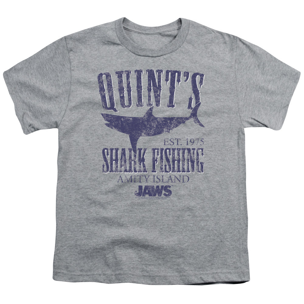 Jaws Quints Kids Youth T Shirt Athletic Heather