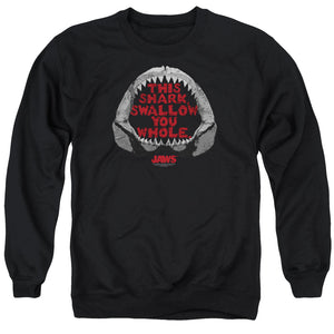 Jaws This Shark Mens Crewneck Sweatshirt Black