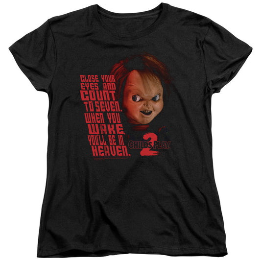 Childs Play 2 In Heaven Womens T Shirt Black