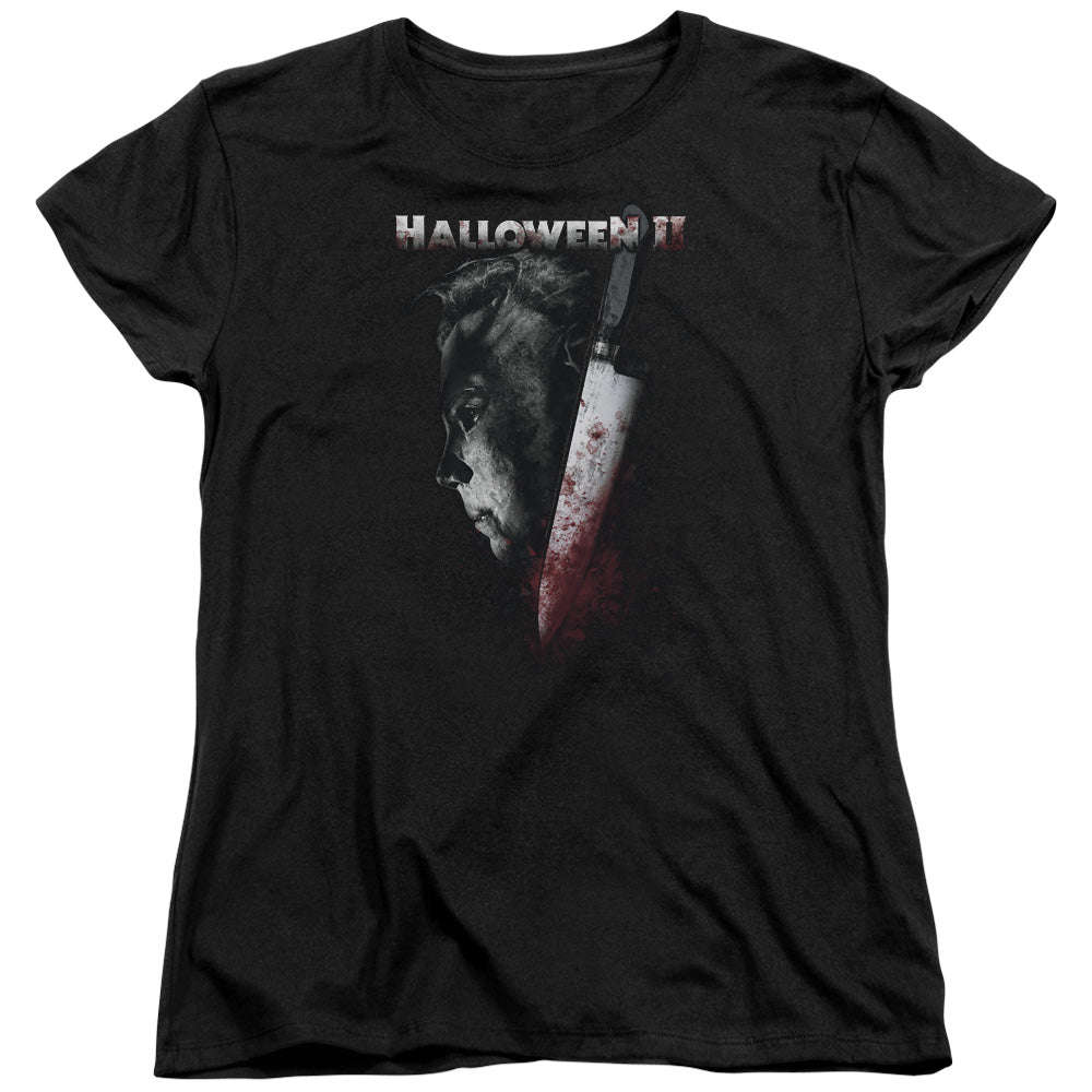 Halloween II Cold Gaze Womens T Shirt Black