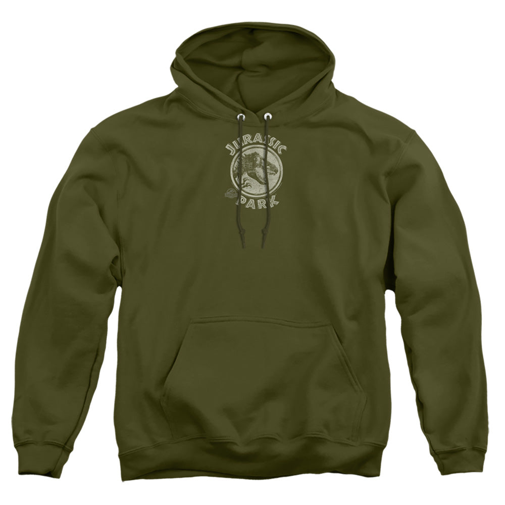 Jurassic Park Jp Stamp Mens Hoodie Military Green