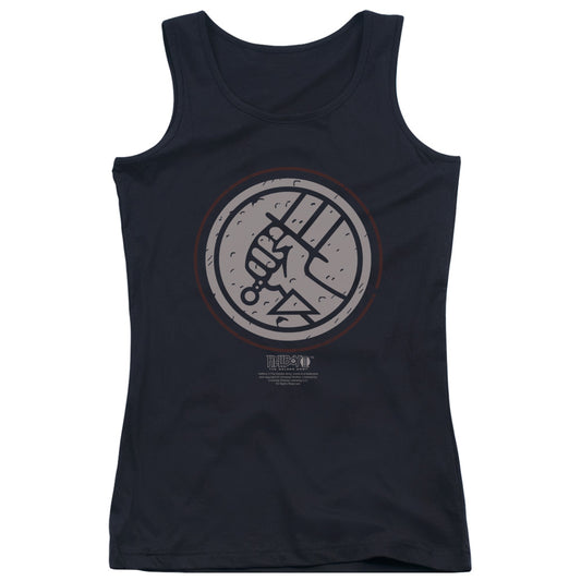 Hellboy II Mignola Style Logo Womens Tank Top Shirt Black