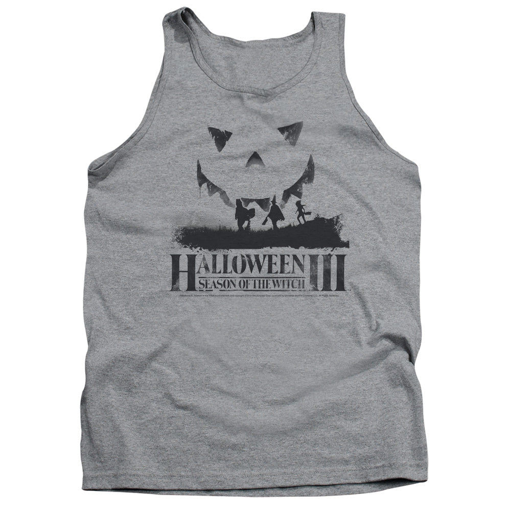 Halloween III Silhouette Mens Tank Top Shirt Athletic Heather