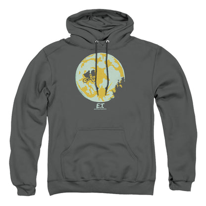 Et In The Moon Mens Hoodie Charcoal