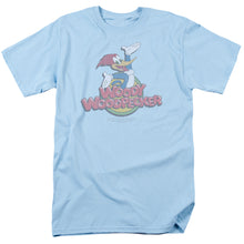 Load image into Gallery viewer, Woody Woodpecker Retro Fade Mens T Shirt Light Blue