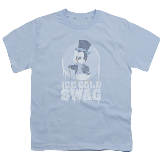 Chilly Willy Ice Cold Kids Youth T Shirt Light Blue