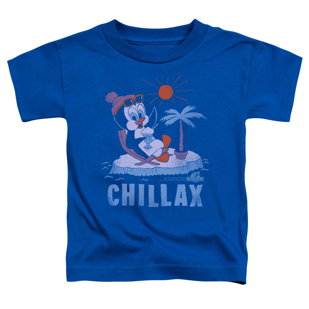 Chilly Willy Chillax Toddler Kids Youth T Shirt Royal Blue