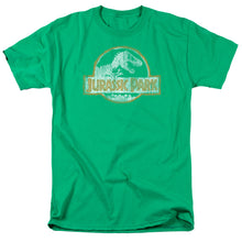 Load image into Gallery viewer, Jurassic Park Jp Orange Mens T Shirt Kelly Green