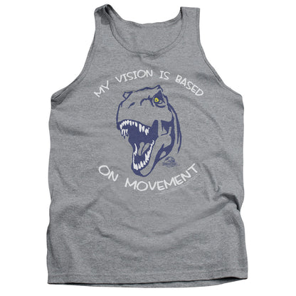 Jurassic Park My Vision Mens Tank Top Shirt Athletic Heather