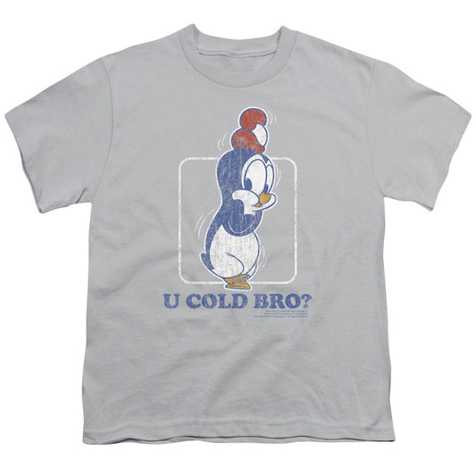 Chilly Willy U Cold Bro Kids Youth T Shirt Silver