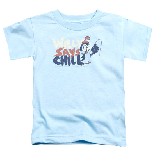 Chilly Willy I Say Chill Toddler Kids Youth T Shirt Light Blue