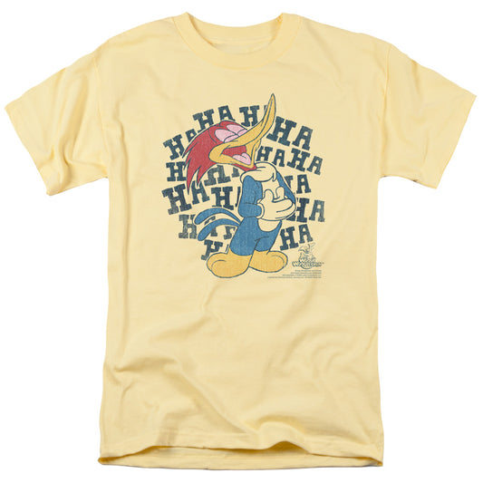 Woody Woodpecker Laugh It Up Mens T Shirt Yellow