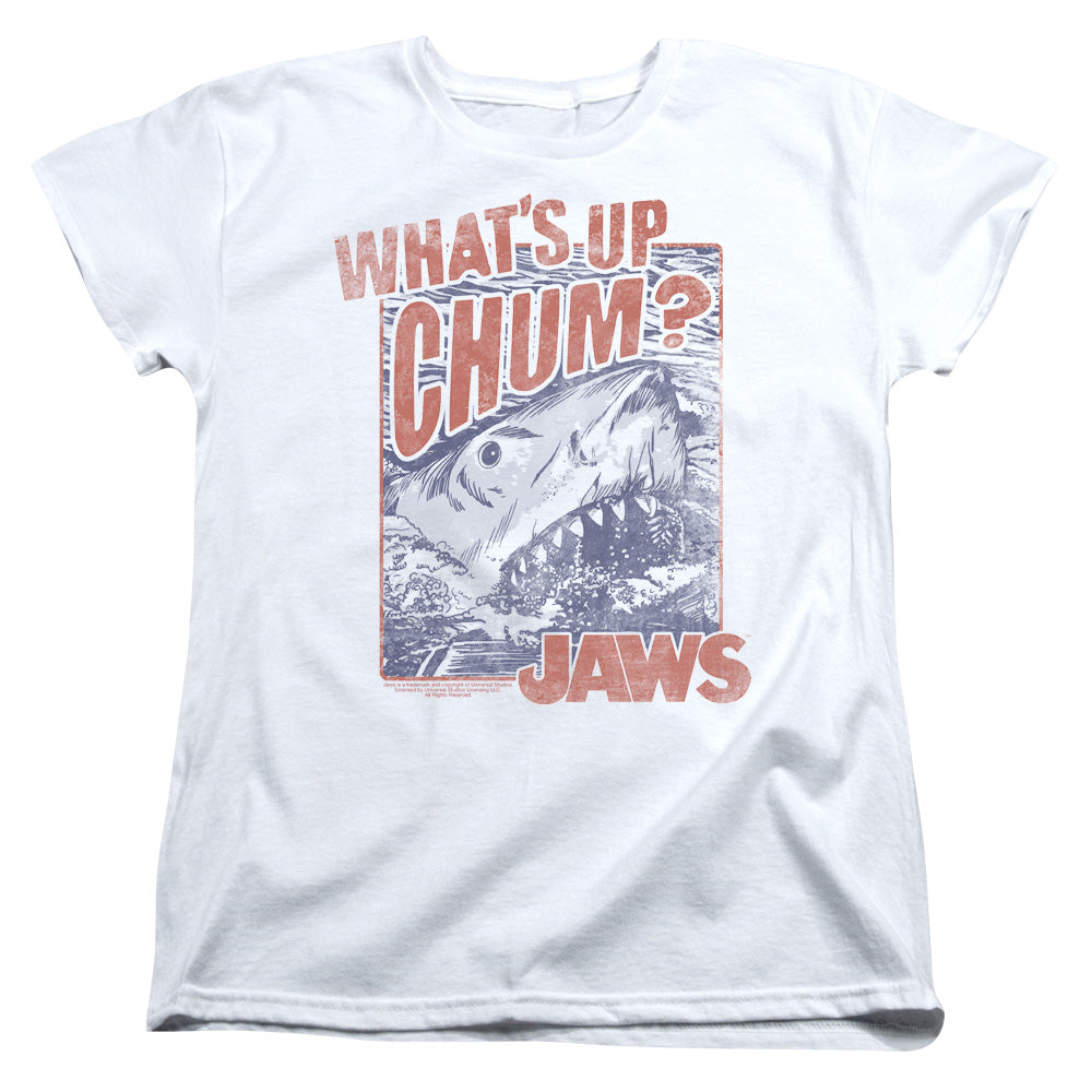 Jaws Chum Womens T Shirt White