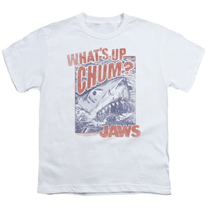 Jaws Chum Kids Youth T Shirt White