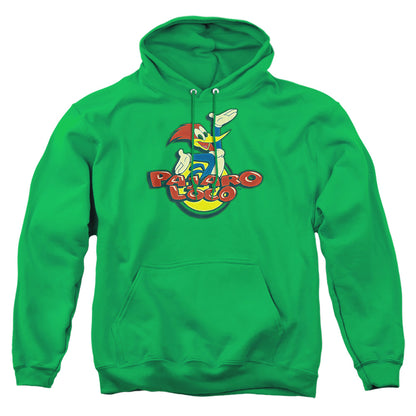 Woody Woodpecker Loco Mens Hoodie Kelly Green