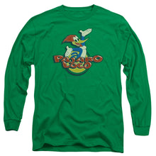 Load image into Gallery viewer, Woody Woodpecker Loco Mens Long Sleeve Shirt Kelly Green