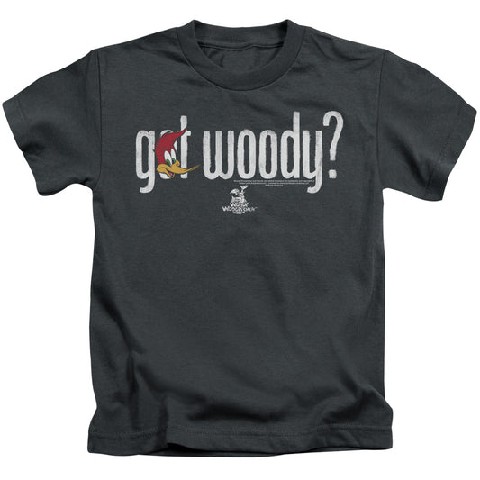 Woody Woodpecker Got Woody Juvenile Kids Youth T Shirt Charcoal