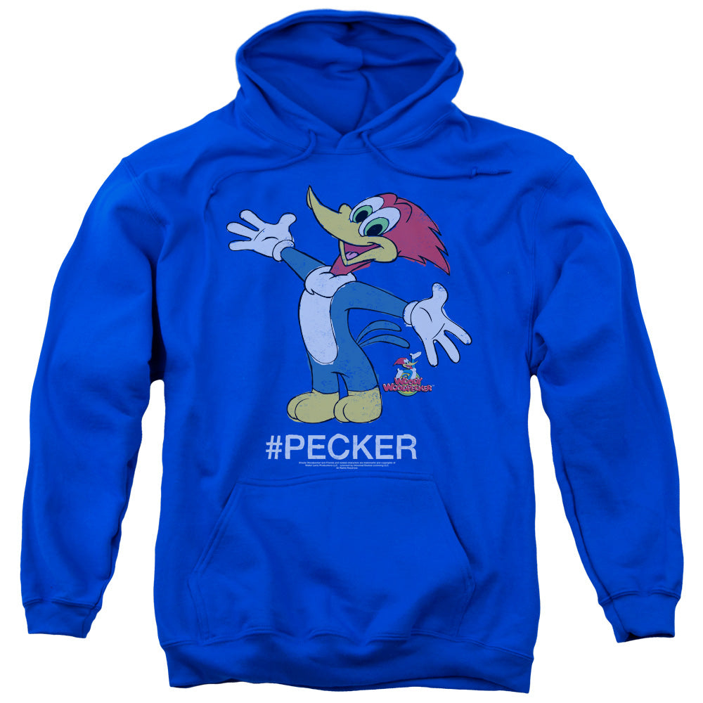 Woody Woodpecker Hashtag Woody Mens Hoodie Royal Blue