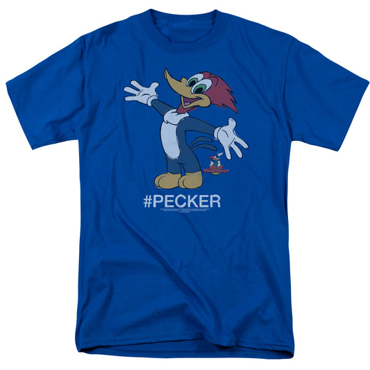 Woody Woodpecker Hashtag Woody Mens T Shirt Royal Blue