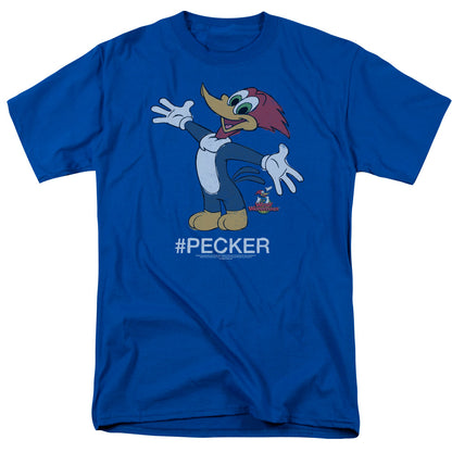 Woody Woodpecker Hashtag Woody Mens T Shirt Royal Blue