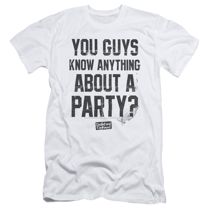 Dazed and Confused Party Time Slim Fit Mens T Shirt White