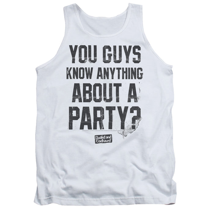 Dazed and Confused Party Time Mens Tank Top Shirt White