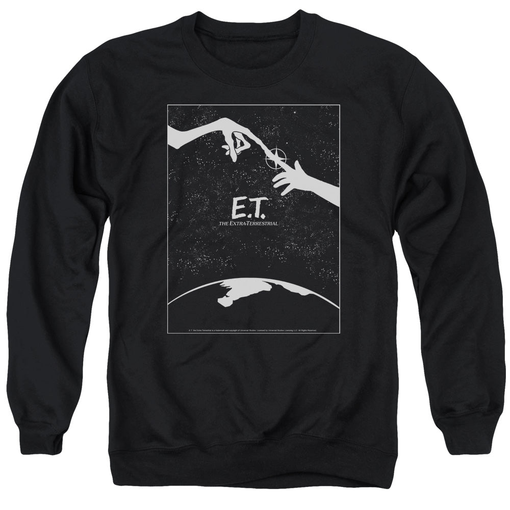 ET the Extra Terrestrial Simple Poster Mens Crewneck Sweatshirt Black