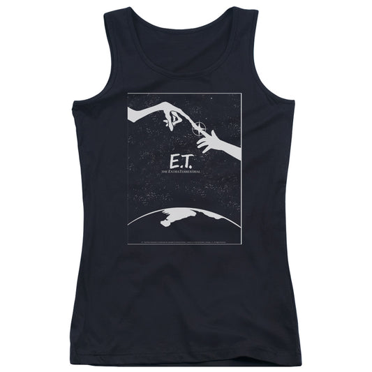 ET the Extra Terrestrial Simple Poster Womens Tank Top Shirt Black