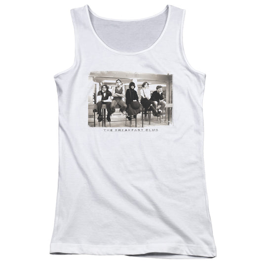 Breakfast Club Mugs Womens Tank Top Shirt White