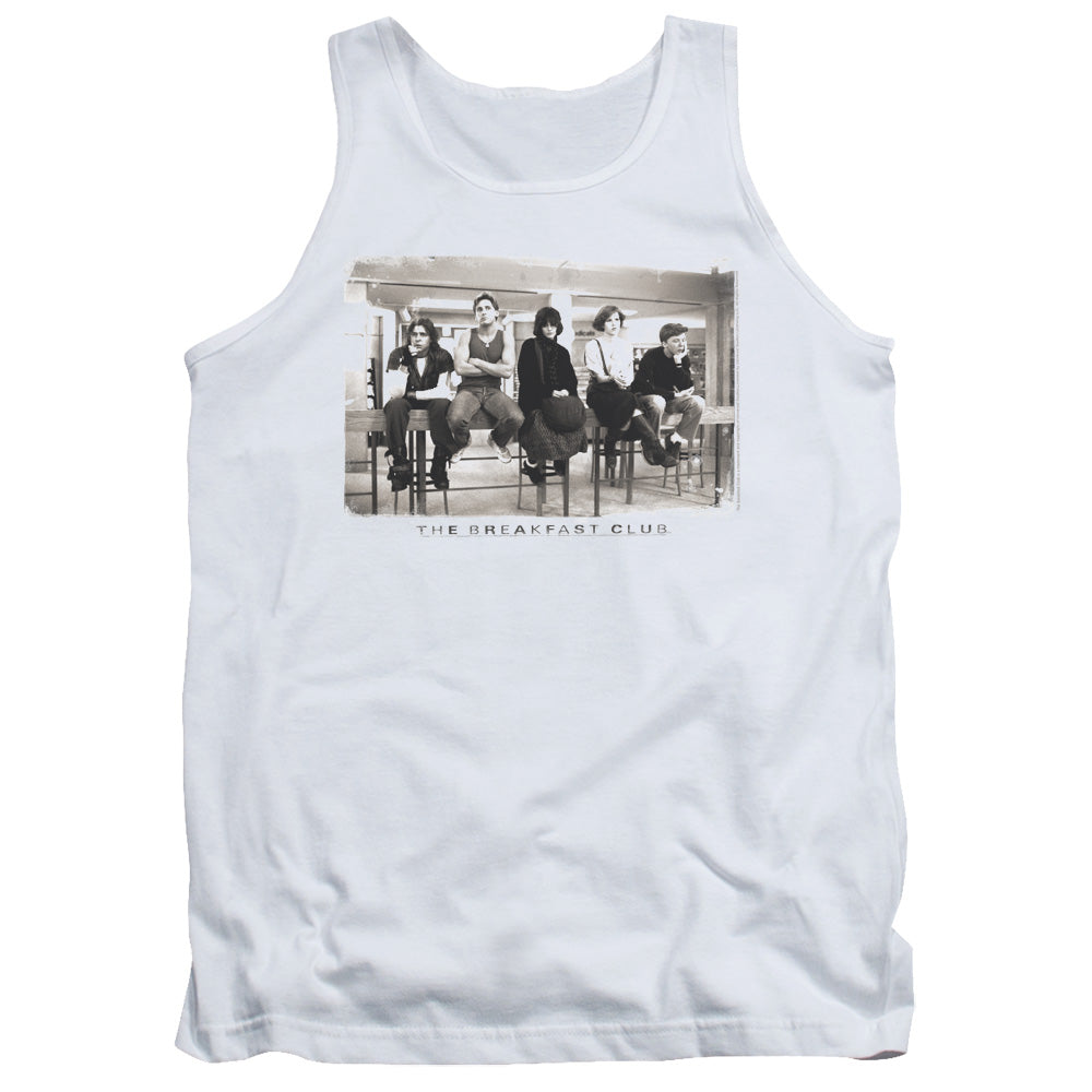 Breakfast Club Mugs Mens Tank Top Shirt White