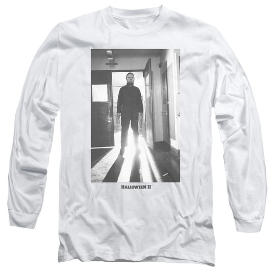 Halloween II Monster Mens Long Sleeve Shirt White