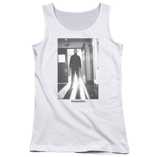 Halloween II Monster Womens Tank Top Shirt White