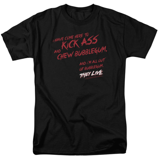 They Live Chew Bubblegum Mens T Shirt Black