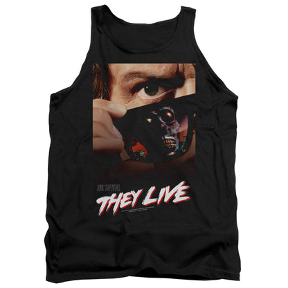 They Live Poster Mens Tank Top Shirt Black