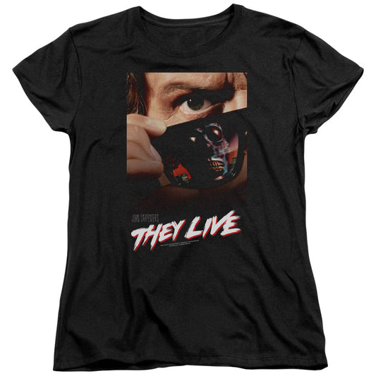 They Live Poster Womens T Shirt Black