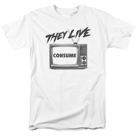 They Live Consume Mens T Shirt White