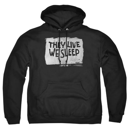 They Live We Sleep Mens Hoodie Black