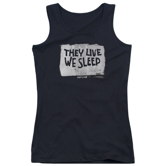 They Live We Sleep Womens Tank Top Shirt Black